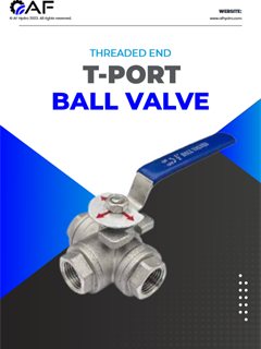 Katalog AF Hydro T-port three way ball valves
