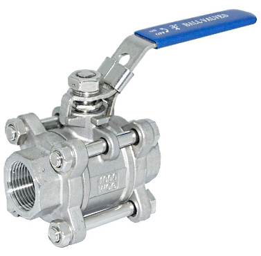 Ball valve 3-piece dilihat dari port - full bore