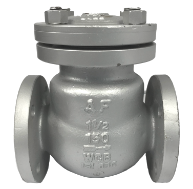 Tanda cor AF 1 1/2 150 WCB pada bodi swing check valve
