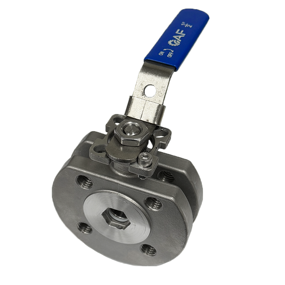 Ball valve wafer SS316 - dilihat dari muka seal